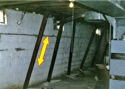 Howell SlabJacking Basement Wall #1 Before Image