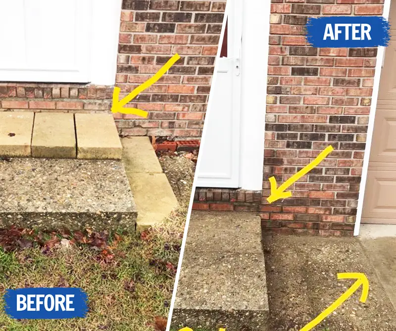 Sidewalk Leveling Central Illinois